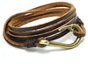 Hook Charm Genuine Leather Bracelets