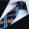 Men's Necktie Narrow Polyester Plaid