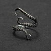 Titanium Steel Gothic Octopus Finger Ring