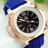 Golden Silicone Watch Square Wristwatch