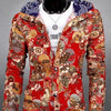 Floral Printed Hooded Jacket